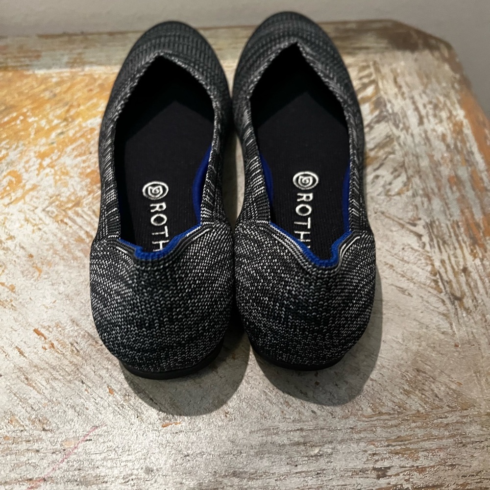 Rothy's Women's Flat Ballet Shoes Maritime Heather Granite Sz 10 Round Toe NWOB - Picture 4 of 8